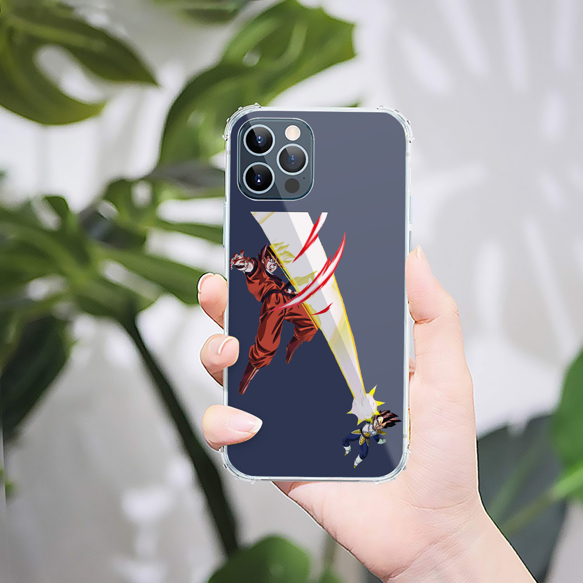 （画像用） ドラゴンボール ベジータ四世（Bejīta Yonsei）DRAGON BALL Vegeta IV 【iPhone 12シリーズ対応】透明スマホケース（クリアソフトケース）